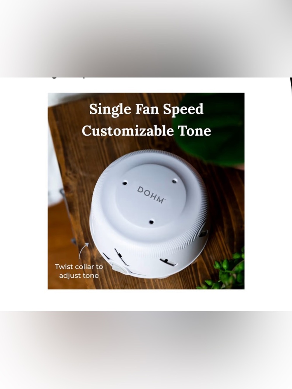 Yogasleep Dohm Uno White Noise Machine Portable Fan NEW White Noise - Picture 3 of 10
